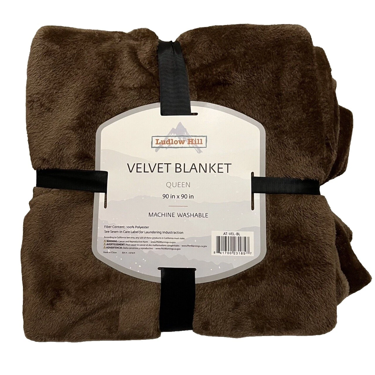 Reina Marrón Terciopelo cobijas y Mantas