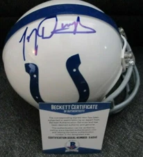 TONY DUNGY SIGNED INDIANAPOLIS COLTS MINI HELMET BECKETT BAS COA X41510