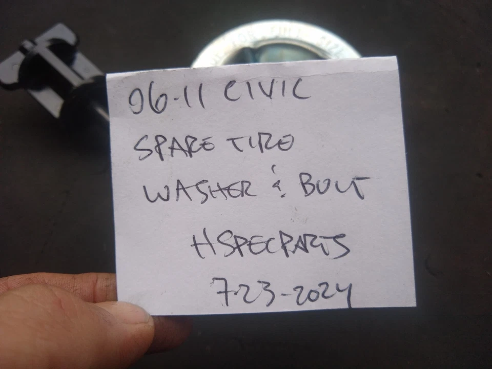 06-11 CIVIC аварийный запасной держатель шины шайба и болтовая гайка FG2 FA5 02 RSX 122k - Изображение 2 из 4