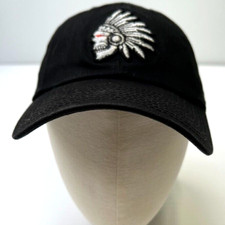 Field Grade Hat Men Strap Back Skeleton Feather Head Skull Party Run Gym Core No