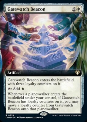 MTG Gatewatch Beacon - Extended Art NM-Mint Commander Masters 