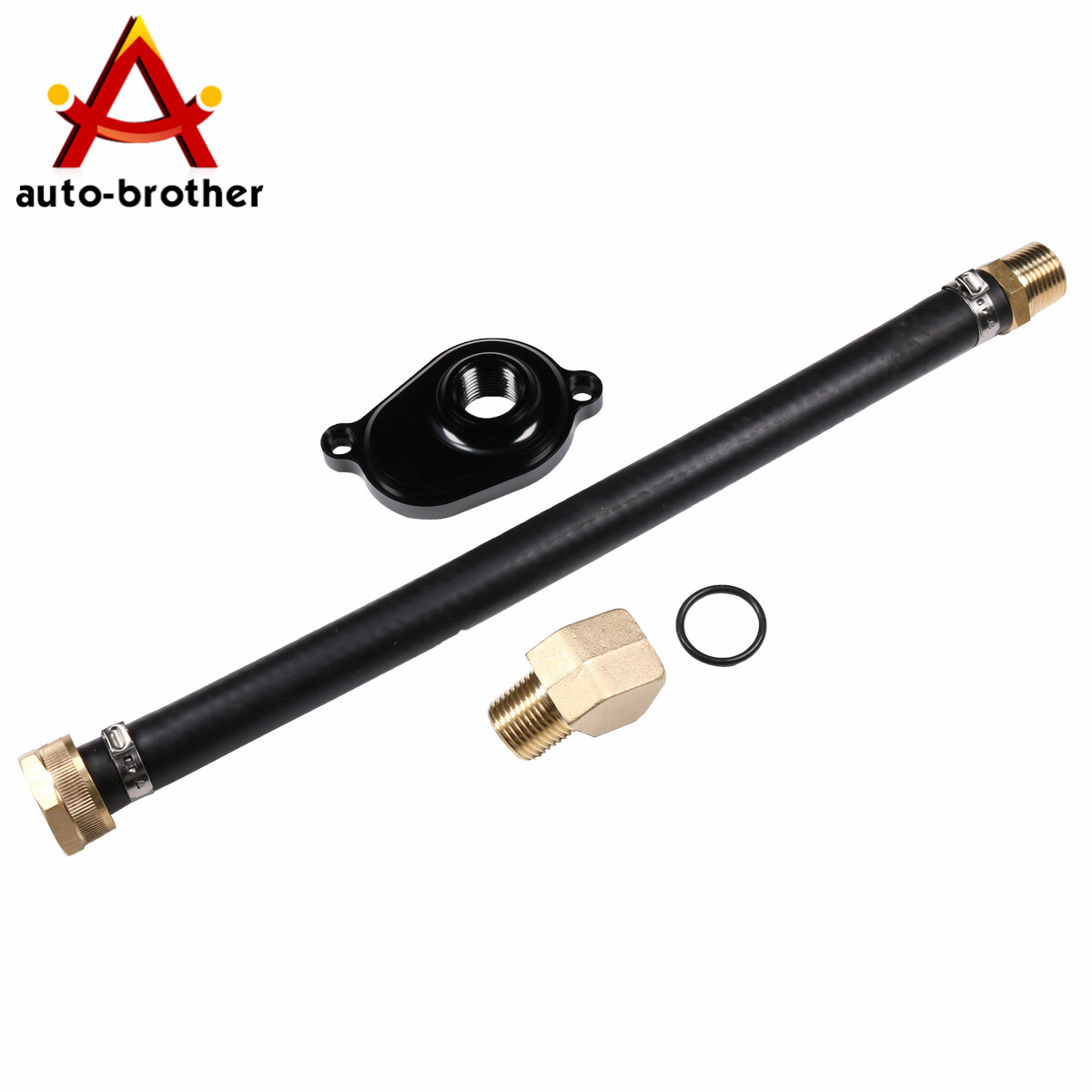 Cooler Flush Kit W/ Aluminum Anodize Adapter For 03-10 Ford Powerstroke 6.0l