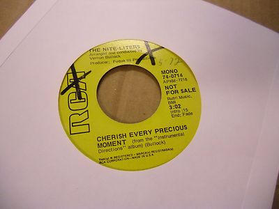 The Nite Liters Cherish Every Precious/I've Got Dreams To 45 RPM RCA VG+ soul 