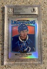 Brayden Point AUTO SIGNED 2016/17 O-Pee-Chee Platinum RAINBOW Rookie RC- BGS COA