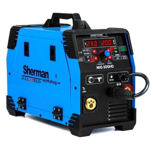 Sherman MIG 200HD - Welding Machine MAG TIG MMA Soldering Welding Fill Wire Protective Gas 4T - Picture 3 of 12