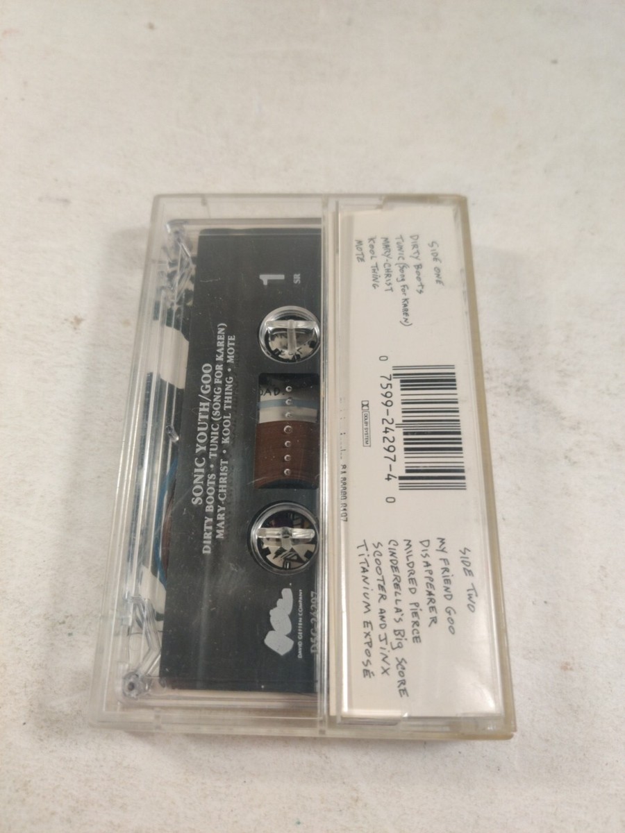 SONIC YOUTH Goo USA Cassette Tape D5G 24297 | eBay