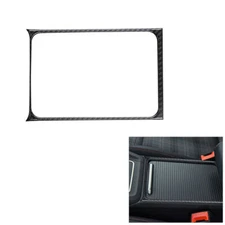 Carbon Fiber Interior Center Cupholder Frame Cover Trim For Volkswagen Golf 2021