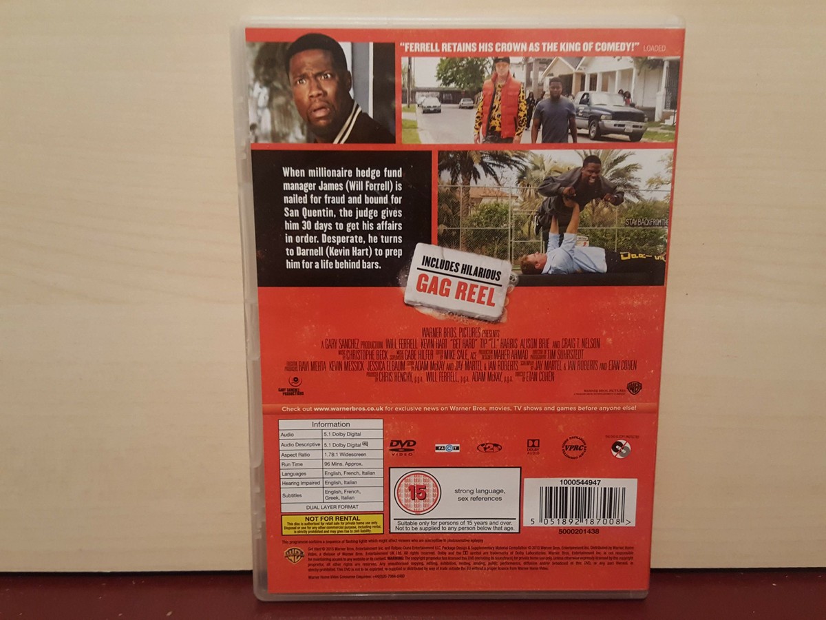 Get Hard - Will Ferrell - Kevin Hart - DVD - (J67) | eBay UK