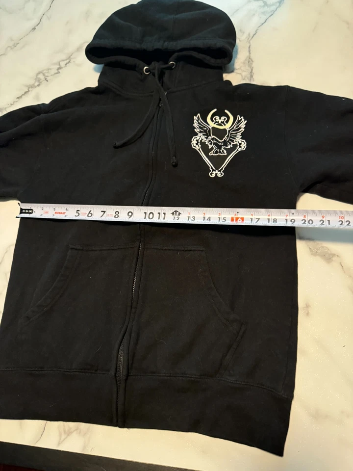 Толстовка с капюшоном среда XS черная популярная тема с длинным рукавом Darkness My Old Friend - Изображение 3 из 4