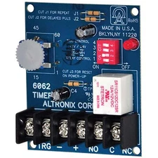 Altronix 6062 Timer, Multi-Purpose, 12/24VDC 1 Second to 60 Minutes, Board