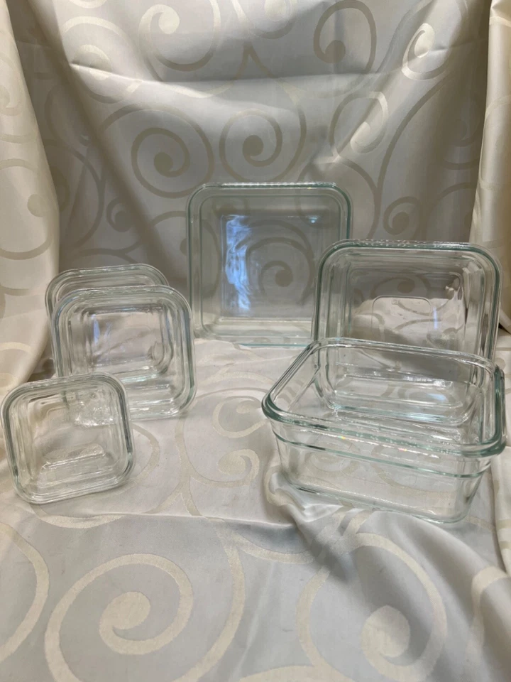 Glasslock Oven Safe food storage no lids, 6 pieces square - Image 2 of 4