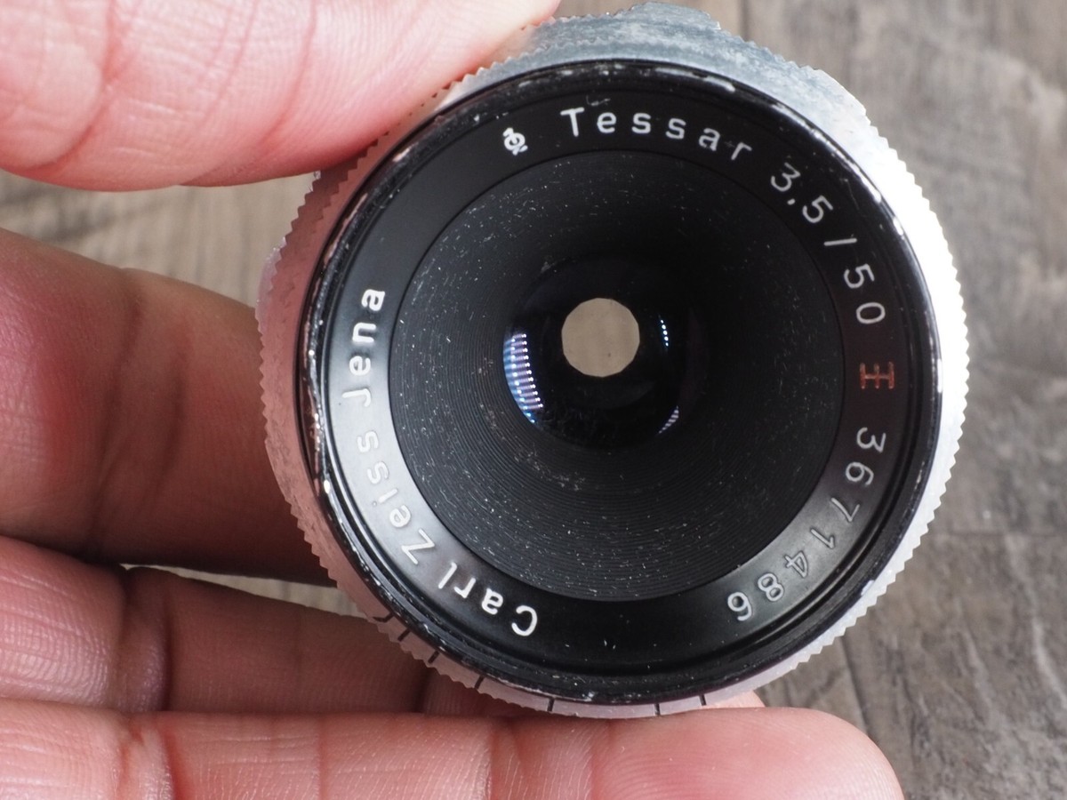 Carl Zeiss TESSAR JENA 50mm f3.5 RED T PRIME lens for Exakta Carl Zeiss TESSAR JENA 50mm f3.5 RED T PRIME lens for Exakta