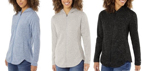 Giacca Eddie Bauer Radiator Fleece 2.0 Lunga Integrale Con Cappuccio – Taglia XS, Anti-pilling, Morbida