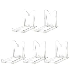 5-Pack 2" Two Part Adjustable Acrylic Display Stand Easels for Minerals Fossils