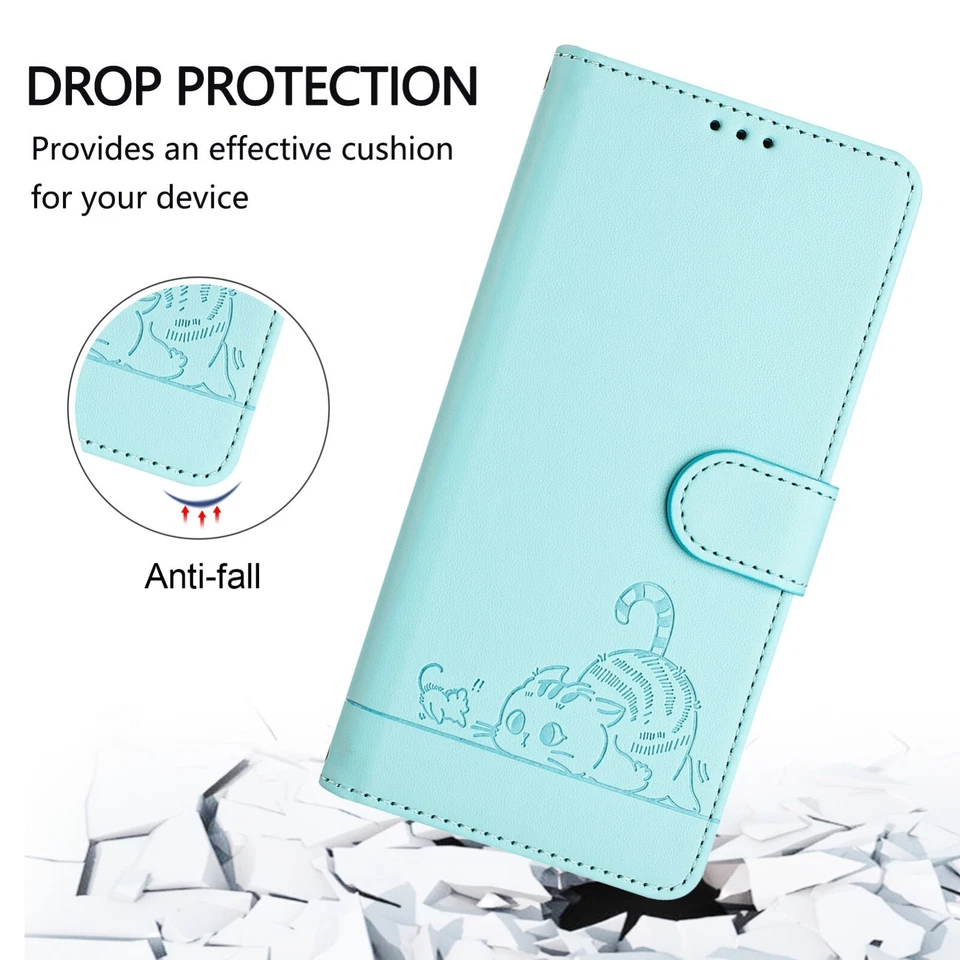 For Samsung Galaxy Note 20 Ultra 10+ Cute Kitten Flip ID Card Wallet Phone Case - Image 4 of 4