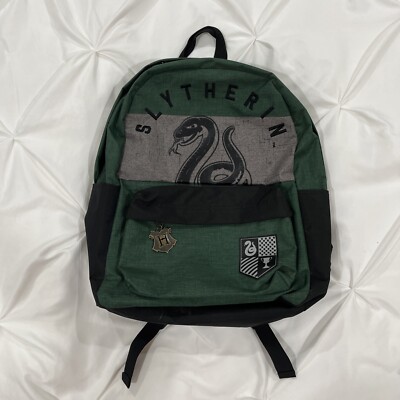 Harry Potter Slytherin Snake Green Gray Padded Travel School