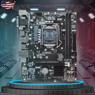 H310 PC Mainboard 32GB LGA1151 VGA/HDMI-compatible/DVI Ports 100M Network