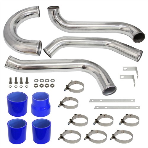 FMIC Turbo Intercooler Pipe Kit For Toyota Supra MK4 JZA80 2JZGTE 93-98 Blue - Picture 6 of 10