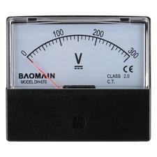 Dh670 Dc 300v Volt Analog Panel Mount Meter Voltmeter