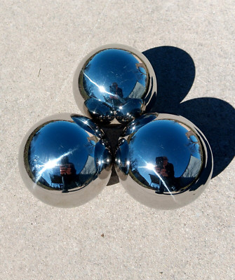 304 hollow steel 100mm Balls 405g  Contact juggling  Balls US Seller Decorative