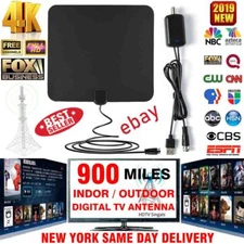900 Mile Range Antenna TV Digital HD Skywire 4K Antena Digital Indoor HDTV 1080p