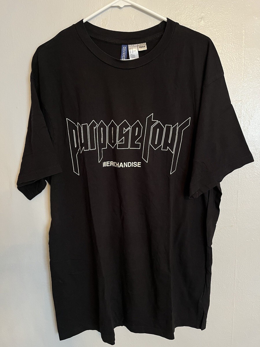 2016 Justin Bieber Purpose Tour Cross Tee H&M Sz XL Jerry 2016 Justin Bieber Purpose Tour Cross Tee H&M Sz XL Jerry