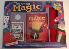 The Great Magic Book and Kit: Tricks, Card Deck, Scarf, Coin
