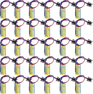 #ad 30PCS ER17330V 3.6V A6BAT 1700mAh Battery MR BAT for FANUC CNC System Power $215.69