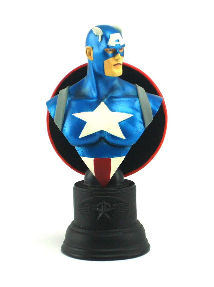 Mini Busto Bowen Designs Capitán América Prueba de Artista AP Avengers Nuevo En Caja 2001 Foto 4 de 4