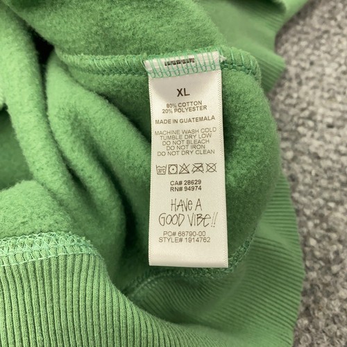 Stussy Basic Crew Mens XL Green Sweatshirt - Picture 5 of 8