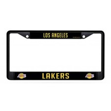Los Angeles Lakers nba basketball Black License Plate Frame made in usa