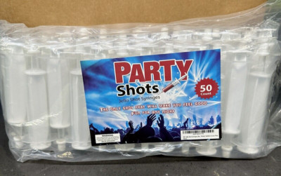 50 PACK 1.5 oz Halloween Jelly Gelatin Syringes Shots Shot Medium Containers