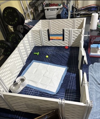 EZ Whelp Plastic Indoor Pen Whelping Box Panels for Small Dogs