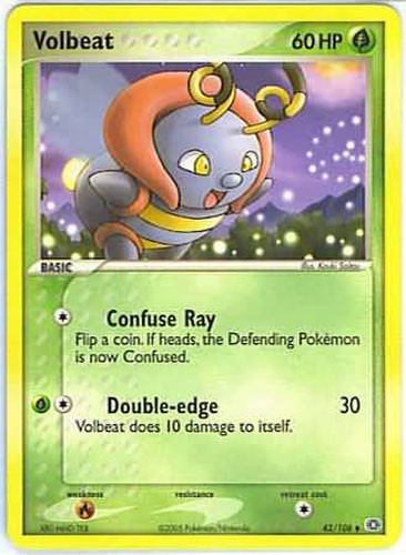 Pokemon Card - Emerald 42/106 - VOLBEAT (uncommon) - NM