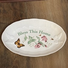 Lenox Butterfly Meadow Bless This HomeOval Se...