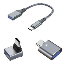 3Pcs Upgraded USB C to Adapter, High-Speed Data Transfer, grey