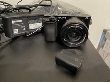 Sony Alpha 6000 Mirrorless 24.3MP Camera Black 16-50mm Lens Wi-Fi SteadyShot