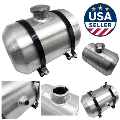 JSD Aluminum Go Kart Fuel Tank - 2.5 Gallons with Brackets and Cap Included