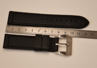 Officine Panerai Armband Leder Schwarz - 24mm