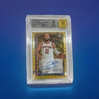 Jalen Brunson 2025-26 Topps Chrome Gold Geometric Auto /50 BGS 9 #TCA-JB