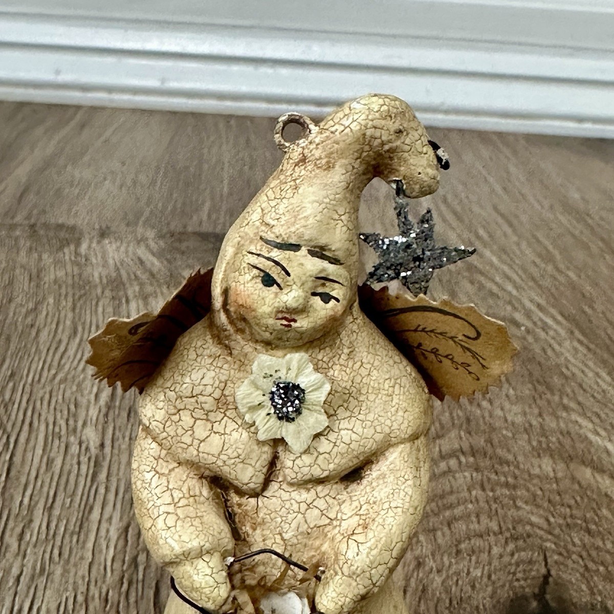 Nicol Sayre Collection Winter White Angel Christmas Ornament w