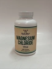 Double Wood Magnesium Chloride Supplement 180 Count Exp 02/2026