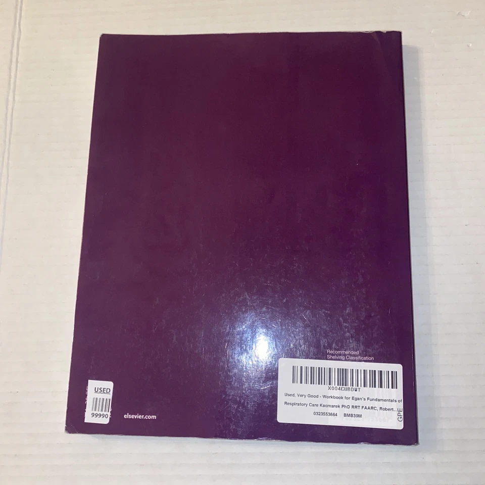 Workbook for Egan's Fundamentals of Respiratory Care by Albert J. Heuer, Robert - Image 2 of 4