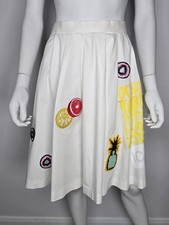 Iceberg Designer Skirt ~ Fruit Embroidery | SS2015 Collection | Size IT 42, UK 8