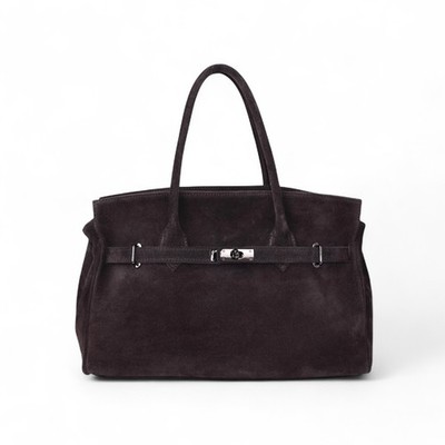 Handtasche Women's suede Nella-M Espresso CZ