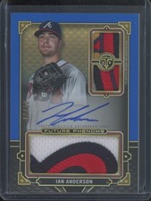 2022 Topps Triple Threads Ian Anderson #RFPAR-IA Triple Patch Auto /10