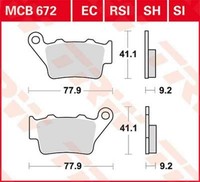 MCB672RSI Bremsbelag Alfer Aprilia Benelli Ccm Gas Gas Highland Husqvarna Husabe