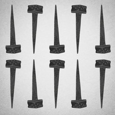 10 clous fer forgé main 8 cm clous décoratifs rustiques bois porte meuble