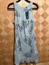 NWT Wild Fable Pretty Green Purple Multi Floral Lined Dress Med M Spring Summer