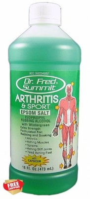 Dr. Fred Summit 16oz Rubbing Alcohol + Epsom Salt, 2-Pack